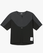 Satisfy Justice Trail Tee Shirt (Half Zip) Black