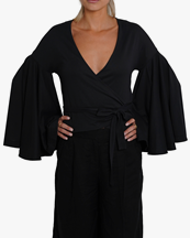 Jacquemus Le Cache Coeur Ventadou Top Black