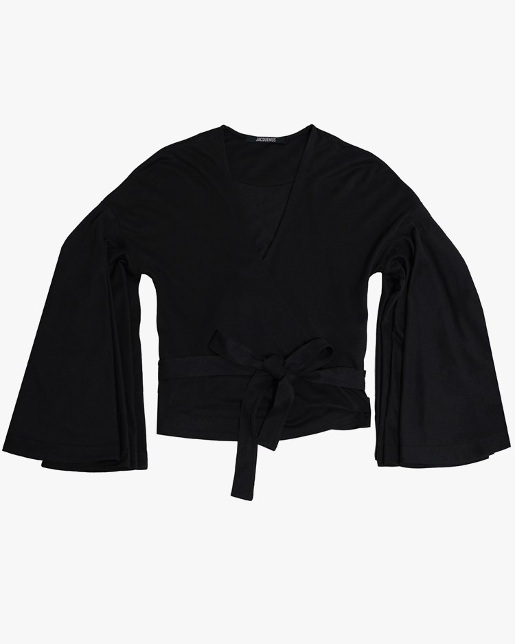 Jacquemus Le Cache Coeur Ventadou Top Black