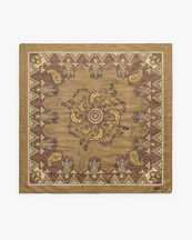 Skall Studio Pippa Scarf Khaki Paisley Print