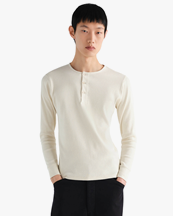 LEMAIRE Long Sleeve Henley Enoki
