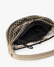 LEMAIRE Fortune Croissant Filt Bag Light Beige/Marron Glace