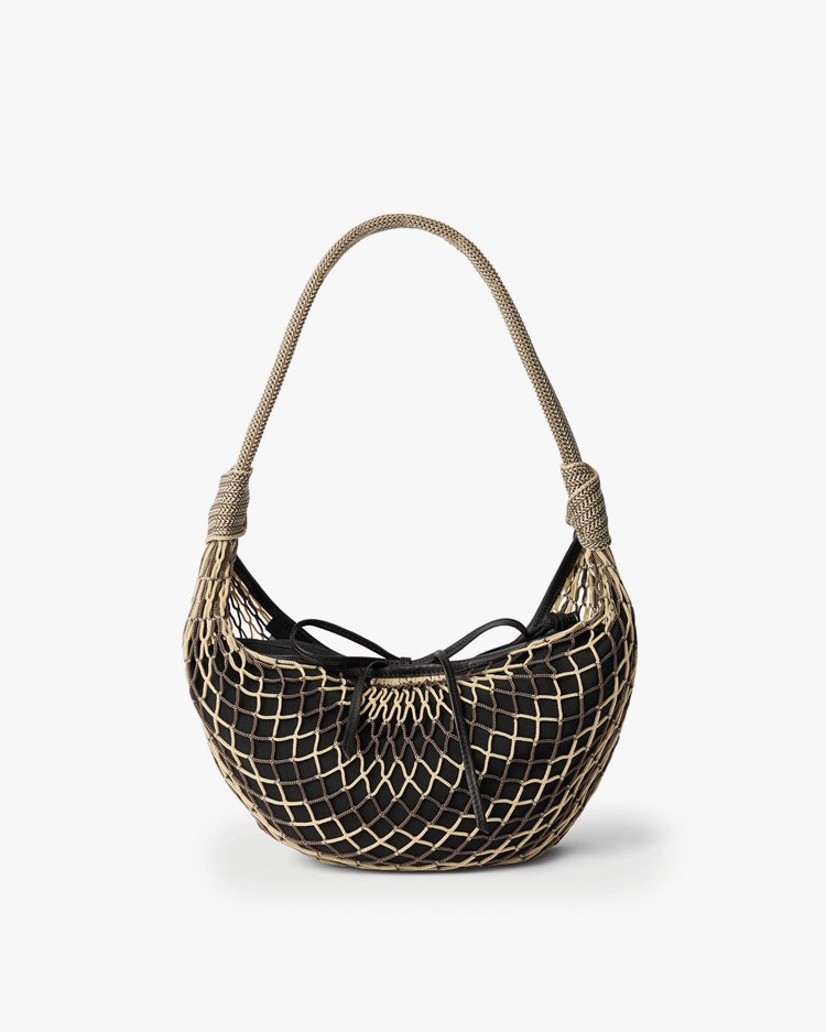 LEMAIRE Fortune Croissant Filt Bag Light Beige/Marron Glace