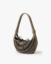LEMAIRE Fortune Croissant Filt Bag Light Beige/Marron Glace
