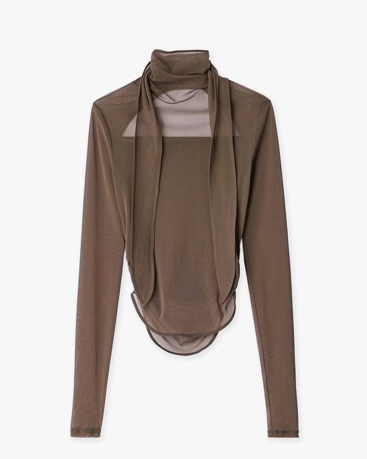 LEMAIRE Ballerina Foulard Top Cacao