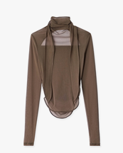 LEMAIRE Ballerina Foulard Top Cacao