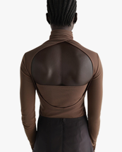 LEMAIRE Ballerina Foulard Top Cacao