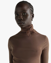 LEMAIRE Ballerina Foulard Top Cacao