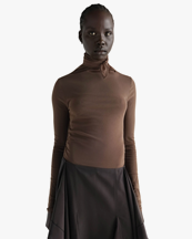 LEMAIRE Ballerina Foulard Top Cacao