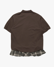 Acne Studios Layered Jersey Dress	Dark Brown