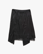 Acne Studios Viscose Lace Skirt Black
