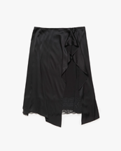Acne Studios Viscose Lace Skirt Black