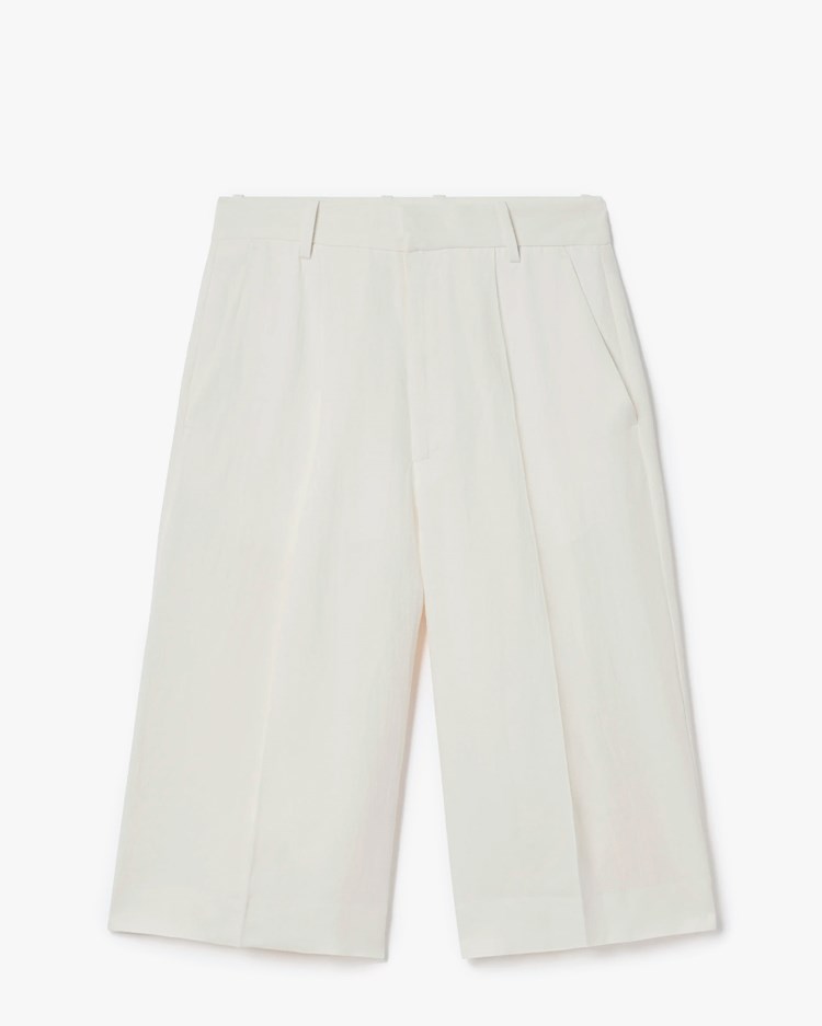 House of Dagmar Relaxed Linen Shorts White