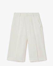 House of Dagmar Relaxed Linen Shorts White