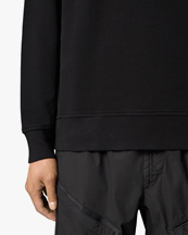 Stone Island 6100017 Cotton Interlock Sweatshirt Black