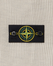 Stone Island 5100053 Ribbed Wool Crewneck Sweater Sand Melange