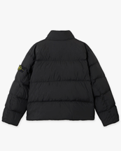 Stone Island 4100109 Crinkle Reps Nylon Bomber Jacket Black