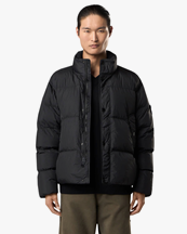 Stone Island 4100109 Crinkle Reps Nylon Bomber Jacket Black