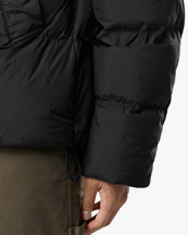 Stone Island 4100109 Crinkle Reps Nylon Bomber Jacket Black