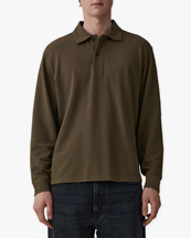 JEANERICA Rory Knit Polo Khaki Green