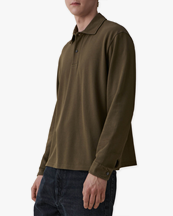 JEANERICA Rory Knit Polo Khaki Green