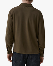 JEANERICA Rory Knit Polo Khaki Green