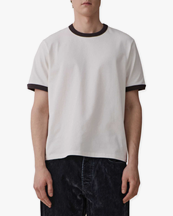 JEANERICA Ringer T-Shirt Grey Lilac