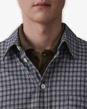 JEANERICA Juan Shirt Blue Flannel Check