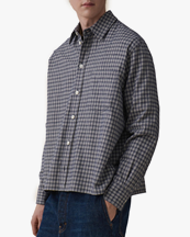 JEANERICA Juan Shirt Blue Flannel Check