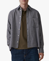 JEANERICA Juan Shirt Blue Flannel Check