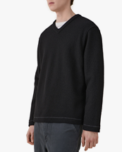 JEANERICA Luca V-Neck Sweater Black