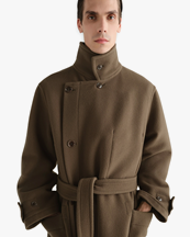 LEMAIRE Wrap Coat Thyme