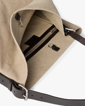 LEMAIRE Belted Tote Bag Dark Linen