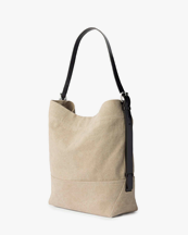 LEMAIRE Belted Tote Bag Dark Linen