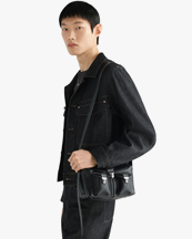 LEMAIRE Mini Soft Gear Bag Bubble Lambskin Black