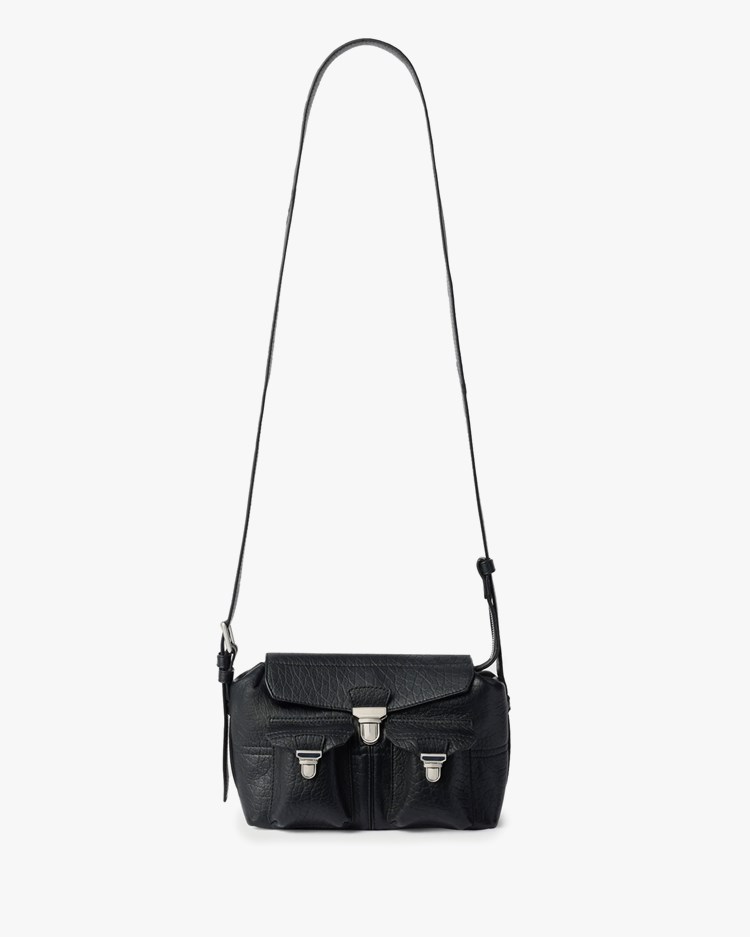 LEMAIRE Mini Soft Gear Bag Bubble Lambskin Black