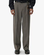 Mfpen Patch Trousers Taupe Wool Twill