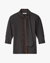 LEMAIRE Ascot T-Shirt Basalt