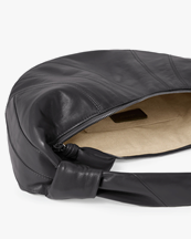 LEMAIRE Fortune Croissant Bag Nappa Leather Dark Chocolate