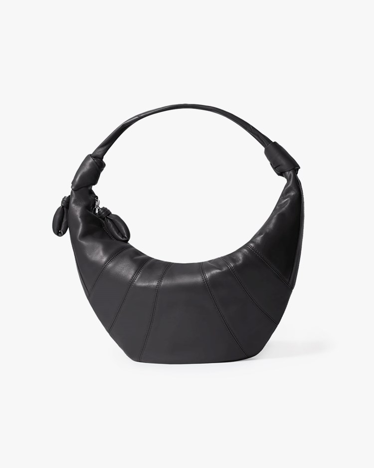 LEMAIRE Fortune Croissant Bag Nappa Leather Dark Chocolate