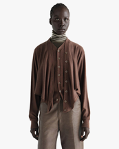 LEMAIRE Trompe L'oeil Cardigan Shitake