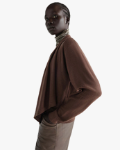 LEMAIRE Trompe L'oeil Cardigan Shitake