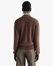 LEMAIRE Trompe L'oeil Cardigan Shitake