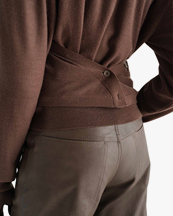 LEMAIRE Trompe L'oeil Cardigan Shitake