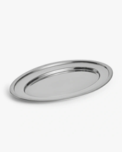 Hay Essential Steel Oval Dish L Stainless Steel
