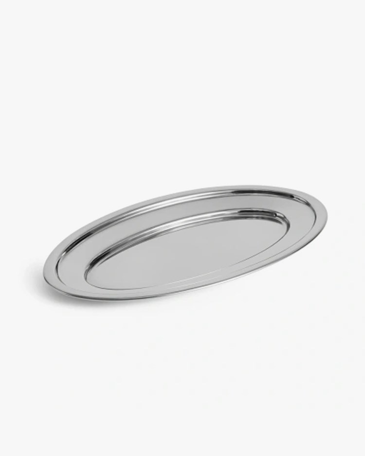 Hay Essential Steel Oval Dish M Stainless Steel