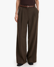 Filippa K Darcey Wool Trousers Walnut Brown