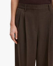 Filippa K Darcey Wool Trousers Walnut Brown