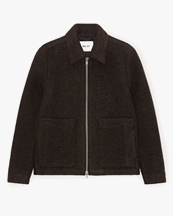 NN07 Gael Wool Zip Jacket Dusky Port