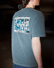 Nudie Jeans Koffe T-Shirt Lifetracks Iii Antracite
